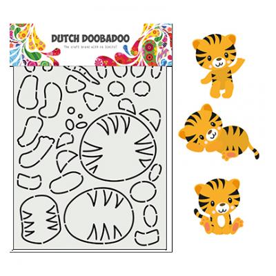 Dutch DooBaDoo Card Art - Tiger