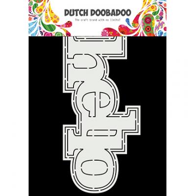Dutch DooBaDoo Texte Card Art - Hello