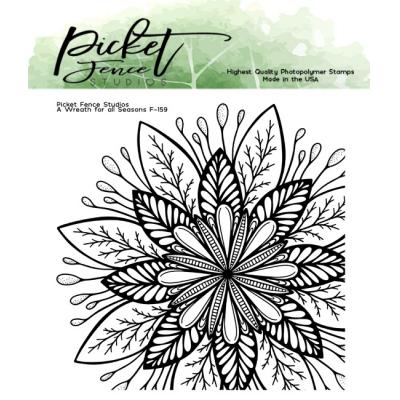 Picket Fence Studios Clear Stamps - A Wreath For All Season