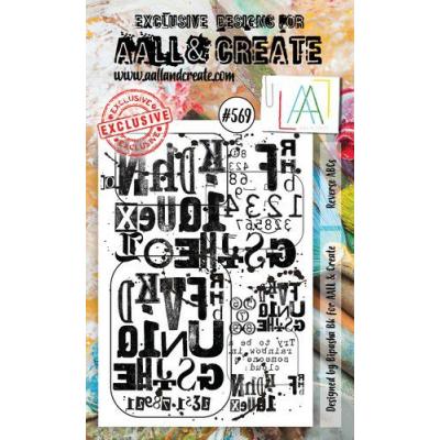 AALL & Create Clear Stamp Nr. 569 - Reverse Abcs