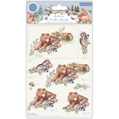 Craft Consortium In The Forest Designpapier - 3D Decoupage Set