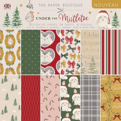 The Paper Boutique Under The Mistletoe Designpapier - Decorative Papers