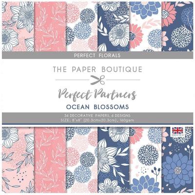 The Paper Boutique Perfect Partners Ocean Blossoms Designpapier - Decorative Papers
