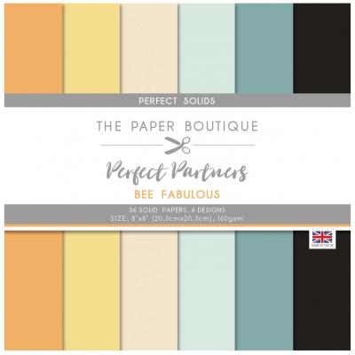 The Paper Boutique Perfect Partners Bee Cardstock - Solid Papers