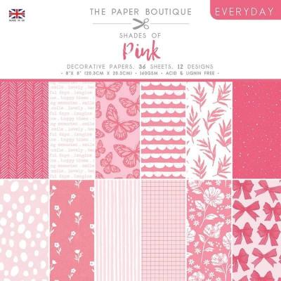 The Paper Boutique Everyday Shades Of Pink Designpapier - Decorative Papers
