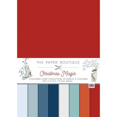 The Paper Boutique Christmas Magic Cardstock - Coloured Card Collection