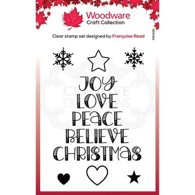 Creative Expressions Woodware Craft Collection Clear Stamps - Word Tree