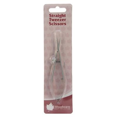 Creative Expressions Woodware Craft Collection Tweezer Scissors Straight Blades