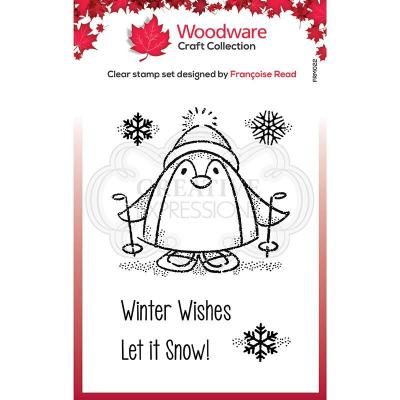 Creative Expressions Woodware Craft Collection Clear Stamps - Peter Penguin