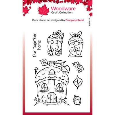 Creative Expressions Woodware Craft Collection Clear Stamps - Acorn Gnomes
