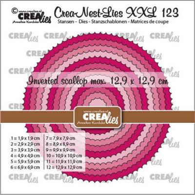 Crealies Crea-Nest-Dies XXL - Kreise mit umgekehrter Scallop