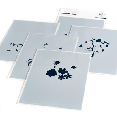 Pinkfresh Studio Layering Stencils - Floral Envelope