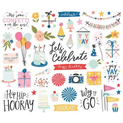 Simple Stories Celebrate! Die Cuts - Bits & Pieces