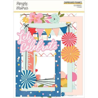 Simple Stories Celebrate! Die Cuts - Chipboard Frames