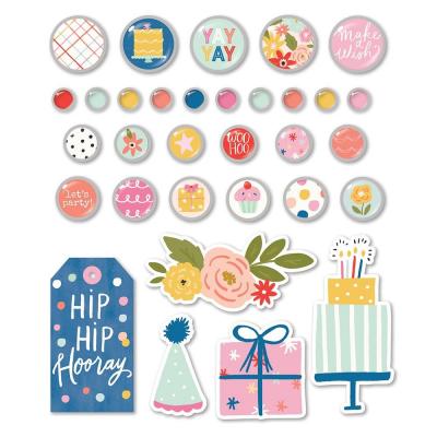 Simple Stories Celebrate! Embellishments - Decorative Brads