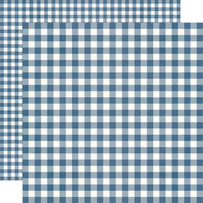 Simple Stories Summer Lovin' Desingpapier - Denim Gingham