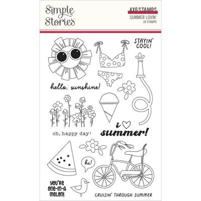 Simple Stories Summer Lovin' Clear Stamps - Summer Lovin'