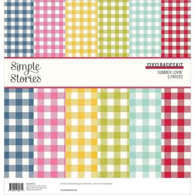 Simple Stories Summer Lovin' Designpapiere - Basics Kit