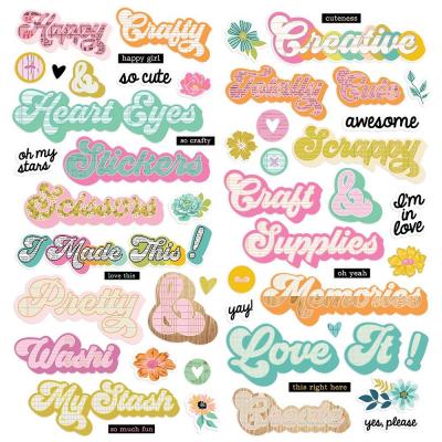 Simple Stories Let's Get Crafty Sticker - Foam Stickers