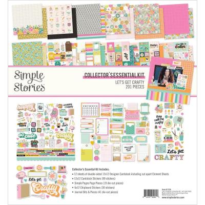 Simple Stories Let's Get Crafty Designpapiere - Collector's Essential Kit