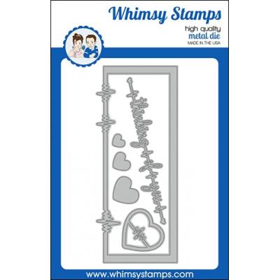 Whimsy Stamps Denise Lynn and Deb Davis Outline Die Set - Heartbeats