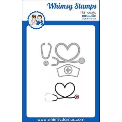 Whimsy Stamps Denise Lynn and Deb Davis Die Set - Stethoscope