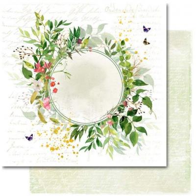 Asuka Studio Enchanted Designpapier - Simple Style Green Wreath