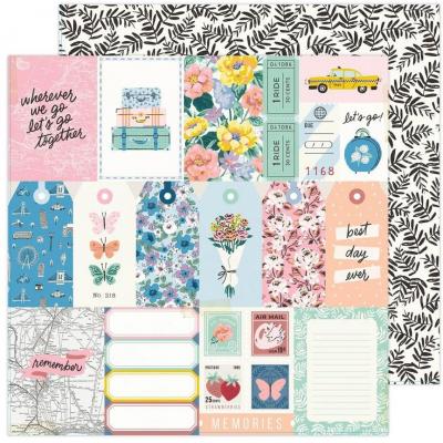 American Crafts Maggie Holmes Round Trip Designpapier - Explore