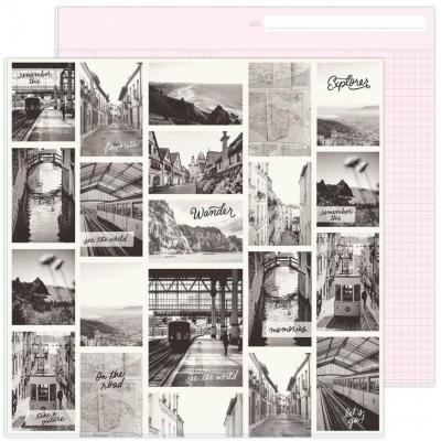 American Crafts Maggie Holmes Round Trip Designpapier - Snapshot