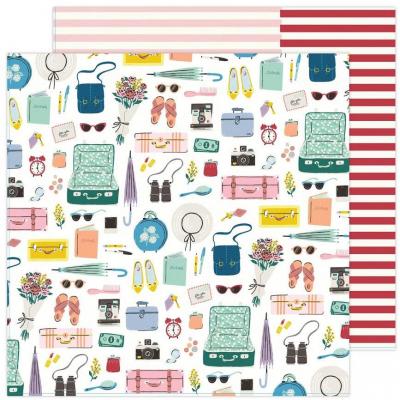 American Crafts Maggie Holmes Round Trip Designpapier -All Packed