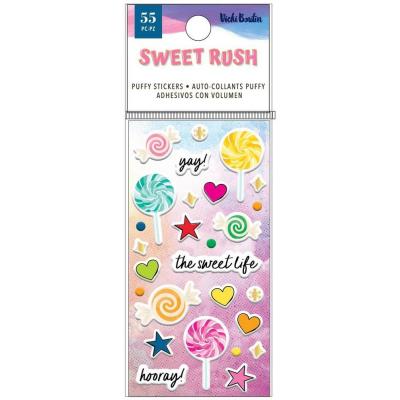 American Crafts Vicki Boutin Sweet Rush Sticker - Mini Puffy Stickers