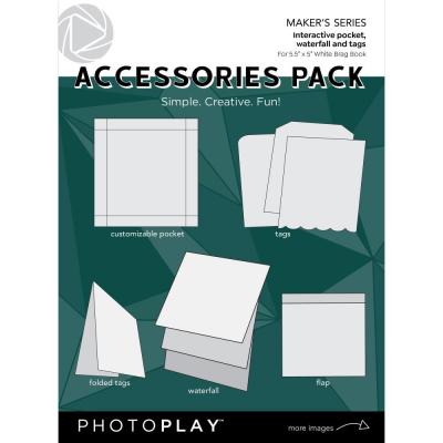 Photoplay Paper Brag Book Accessories Pack - White