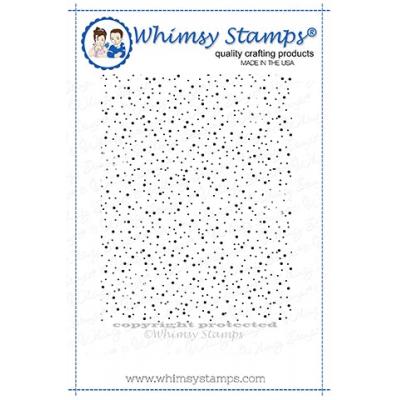 Whimsy Deb Davis Rubber Cling Stamp - Speckled Background