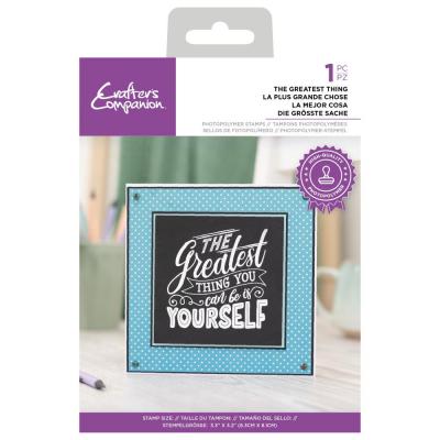 Crafter's Companion Clear Stamp - The Greatest Thing