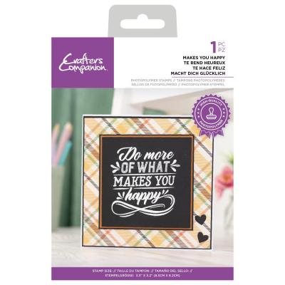 Crafter's Companion Clear Stamp - Makes You Happy