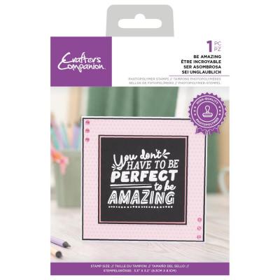 Crafter's Companion Clear Stamp - Be Amazing