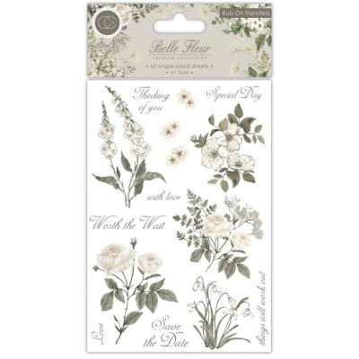 Craft Consortium Belle Fleur Sticker - Rub-On Transfers