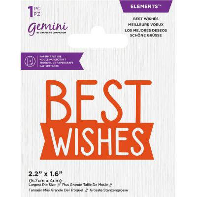Gemini Mini Elements Die - Best Wishes