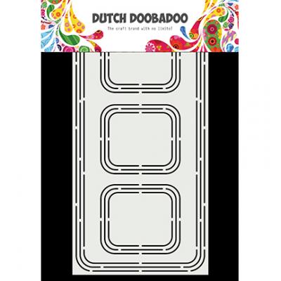 Dutch DooBaDoo Card Art Schablone - Slimline Rounded Retangles