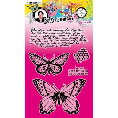 StudioLight Bold & Bright Nr.126 Clear Stamps - Bold Butterflies