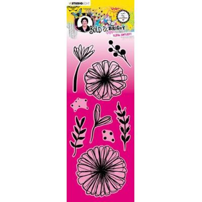 StudioLight Bold & Bright Nr.122 Clear Stamps - Floral Simplicity