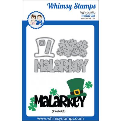 Whimsy Stamps Denise Lynn and Deb Davis Die Set - Malarkey Word
