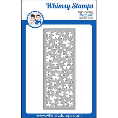 Whimsy Stamps Background Die - Slimline Shamrocks