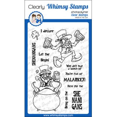 Whimsy Stamps Deb Davis Clear Stamps - St. Paddy Shenanigans