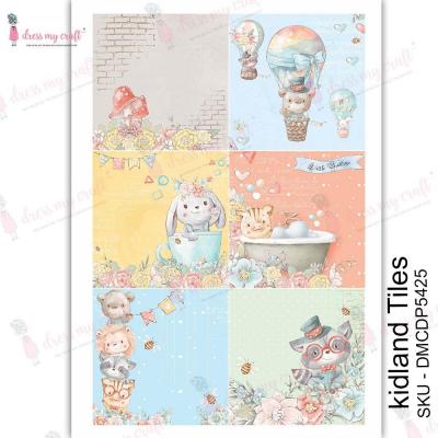 Dress My Craft Kidland Transferpapier - Tiles