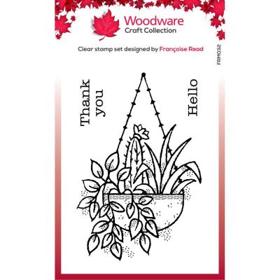 Creative Expressions Woodware Clear Stamps - Hanging Basket