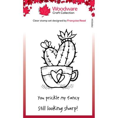 Creative Expressions Woodware Clear Stamps - Heart Cactus