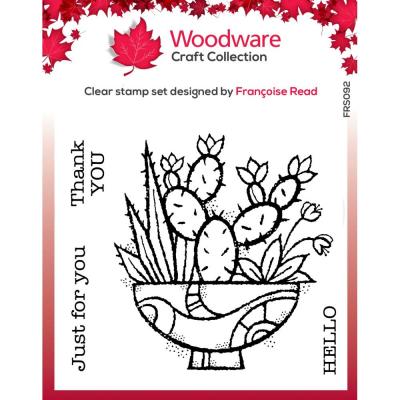 Creative Expressions Woodware Clear Stamp - Succulent Display