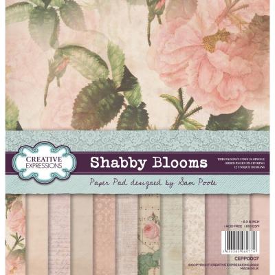 Creative Expressions By Sam Poole Designpapier - Shabby Blooms