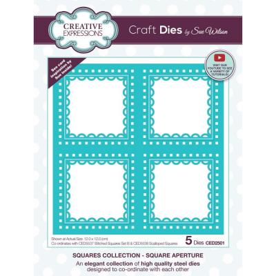 Creative Expressions By Sue Wilson Craft Dies - Square Aperture